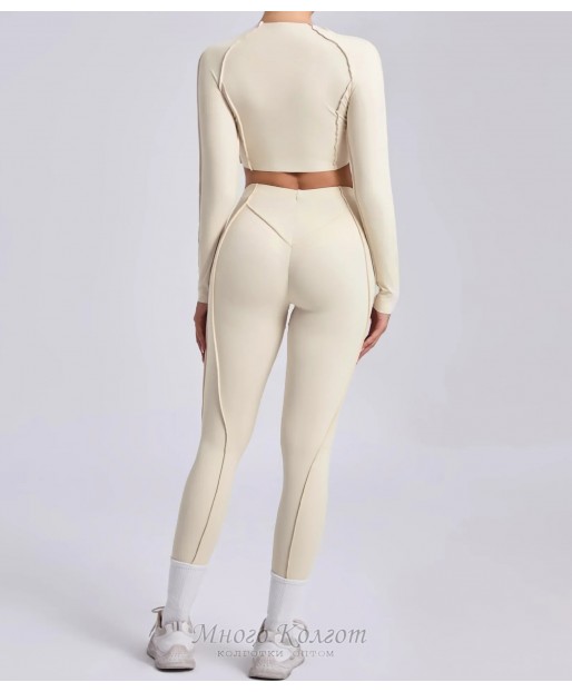 Жіночий комплект Crop top + leggings Skin model 152